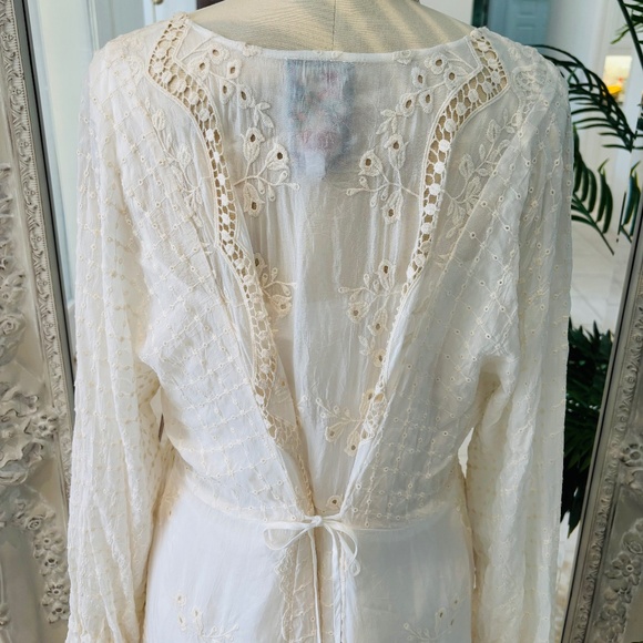 Johnny Was White Midi Dress - Picture 5 of 9